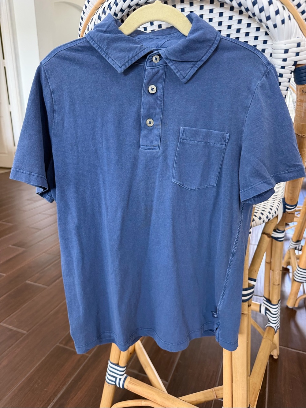 Vineyard Vines Boys Garment-Dyed Surf Polo Shirt Blue Size Small 8/10